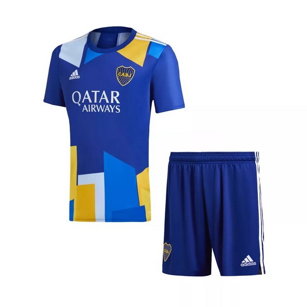 Ausweichtrikot Boca Juniors Kinder 2021-2022 Blau Günstige Fußballtrikots